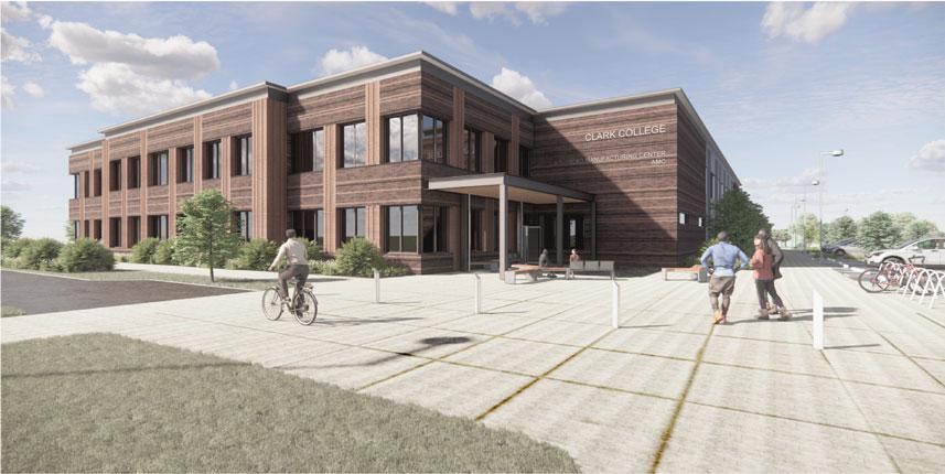 Clark College Advanced Manufacturing Center rendering