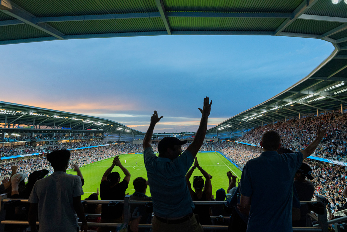 Allianz Field in St. Paul was completed in 2019 and is one of several Allianz stadiums located across the globe. 