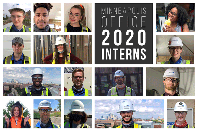 collage of profile photos of interns
