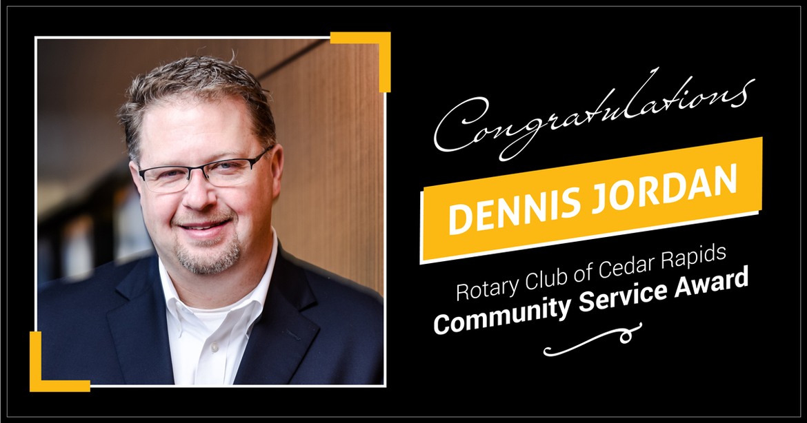 Profile photo of community service award winner Dennis Jordan