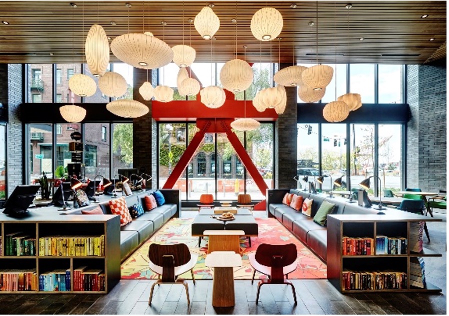 citizenM Pioneers Square lobby