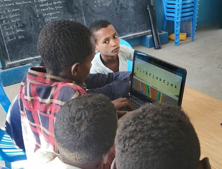 computers donated to African classroom