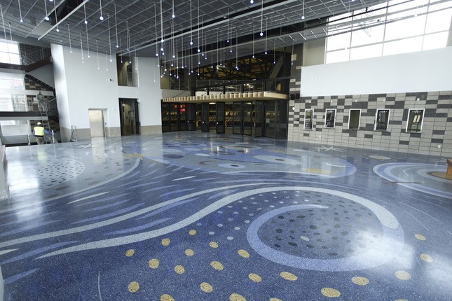Main lobby at AMSOIL Arena