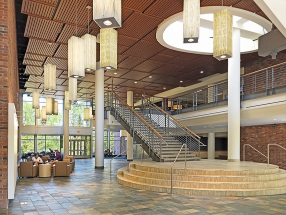 Bethel University Commons with staircase