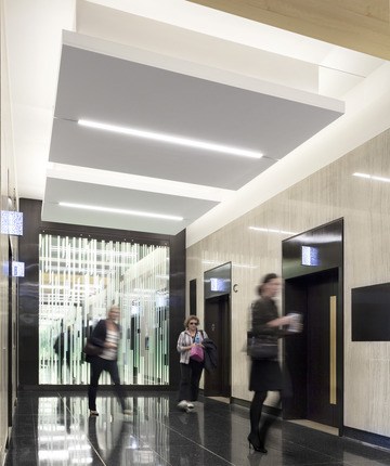 entryway at renovated office building