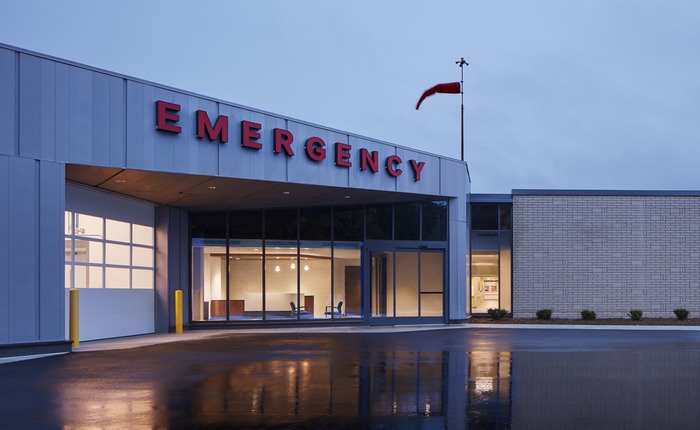 exterior of emergency department