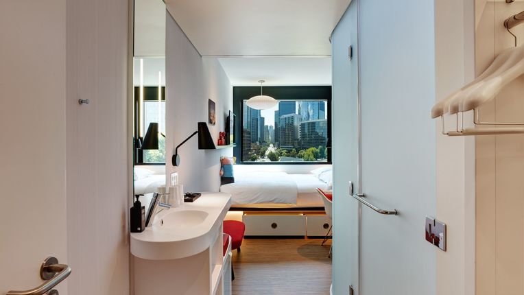 hotel room at citizenM