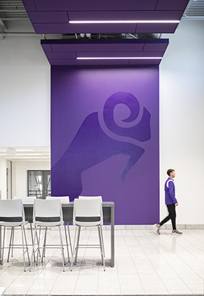Cornell College Richard and Norma Small Athletic and Wellness Center (SAW) interior