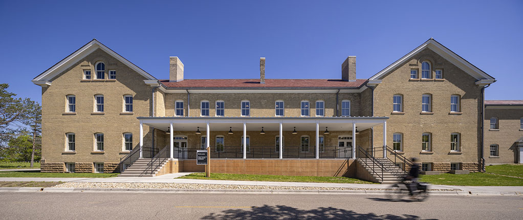Front of Building at Fort Snelling