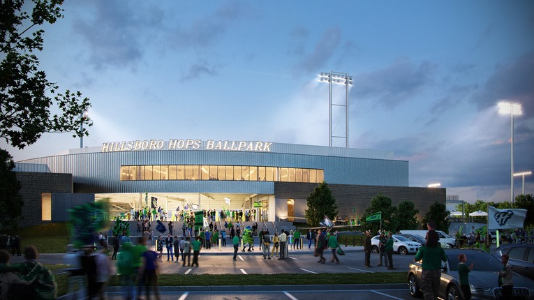 Hillsboro Hops Ballpark rendering
