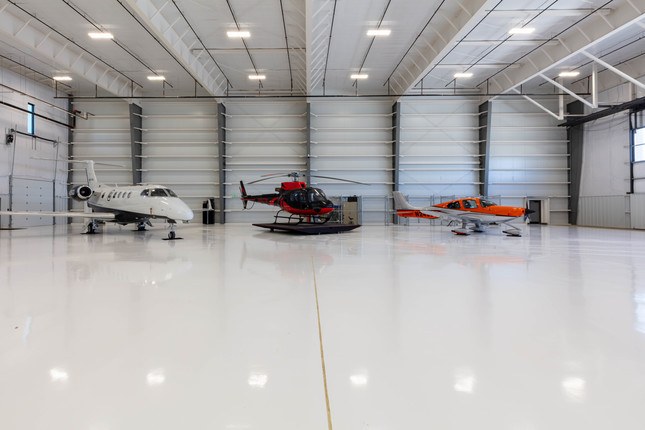 Modern Aviation hangar