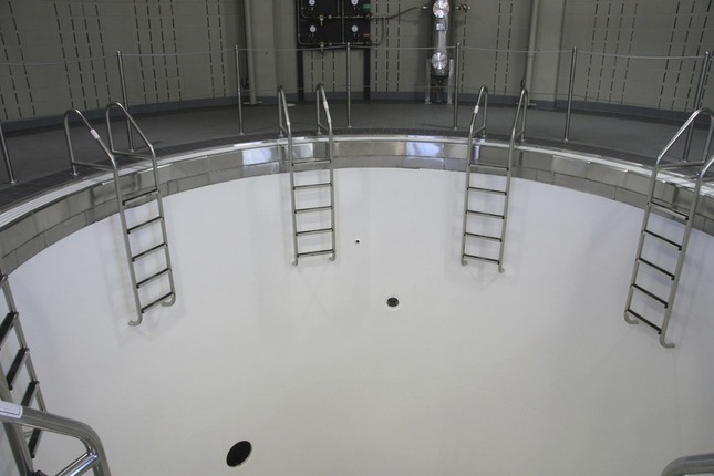 larke empty tank built for submarine escape school