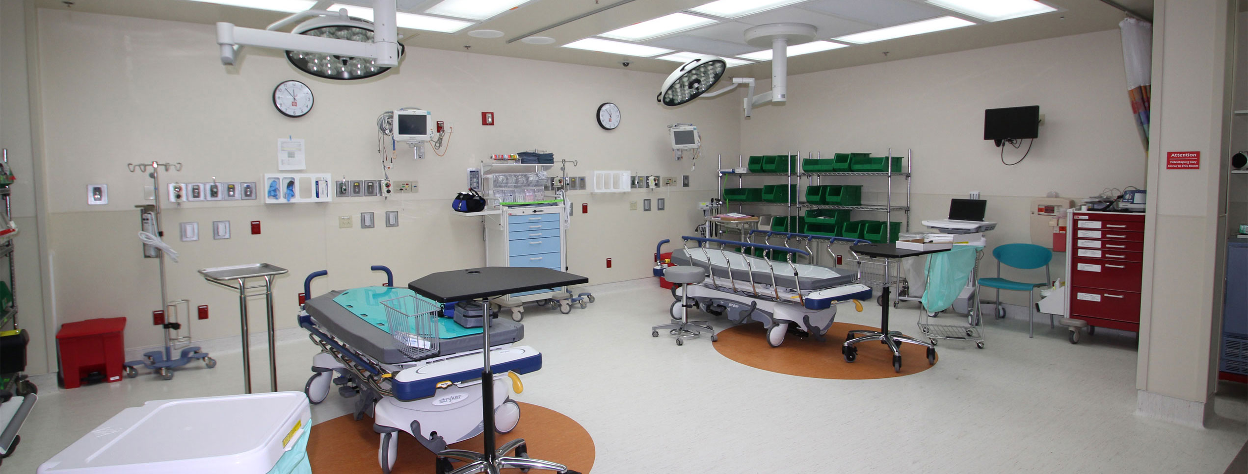 Emergency Department room that has been renovated 