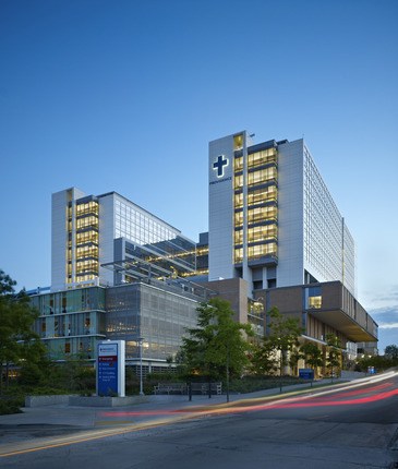 exterior of new construction of Providence Regional Medical Center in Everett