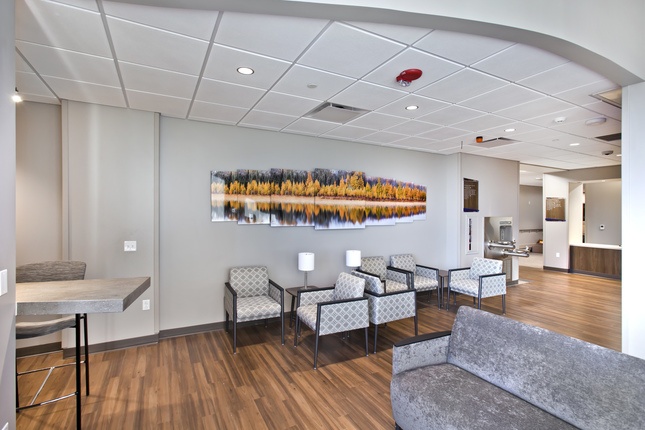 River View Health Expansion and Renovation waiting area