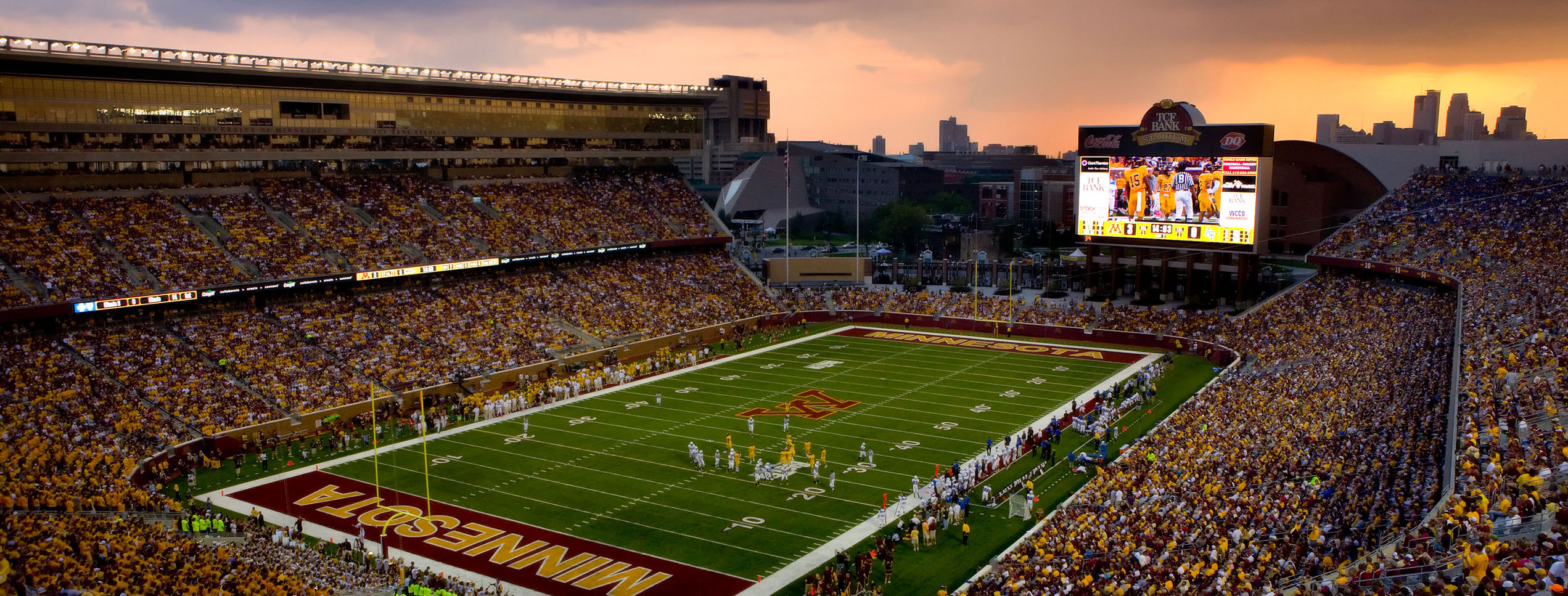 TCF Bank Stadium full with football fans
