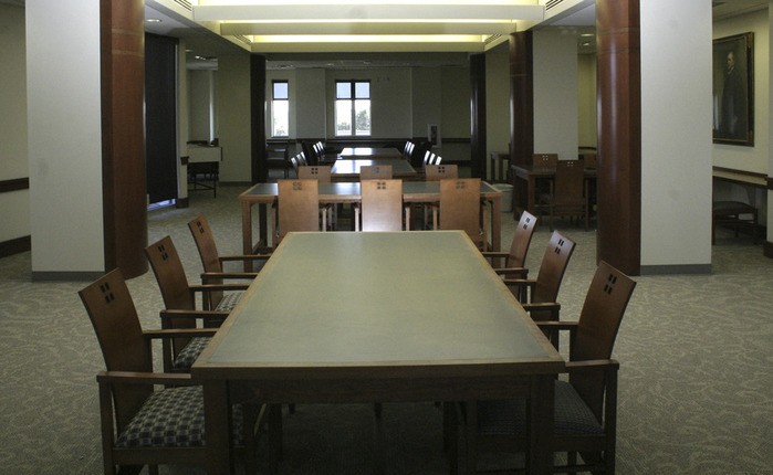 large table in medical center