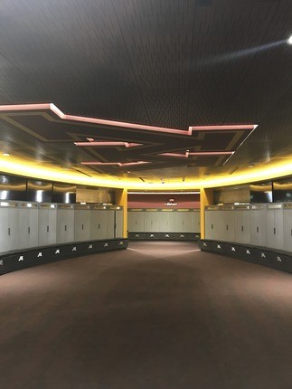 inside locker rooms
