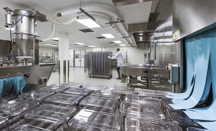 inside large lab facility