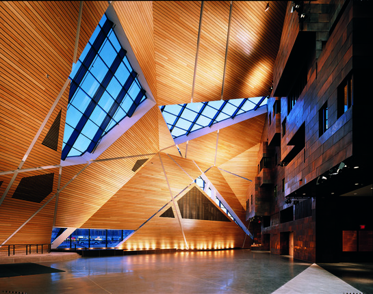 geometric wooden ceiling