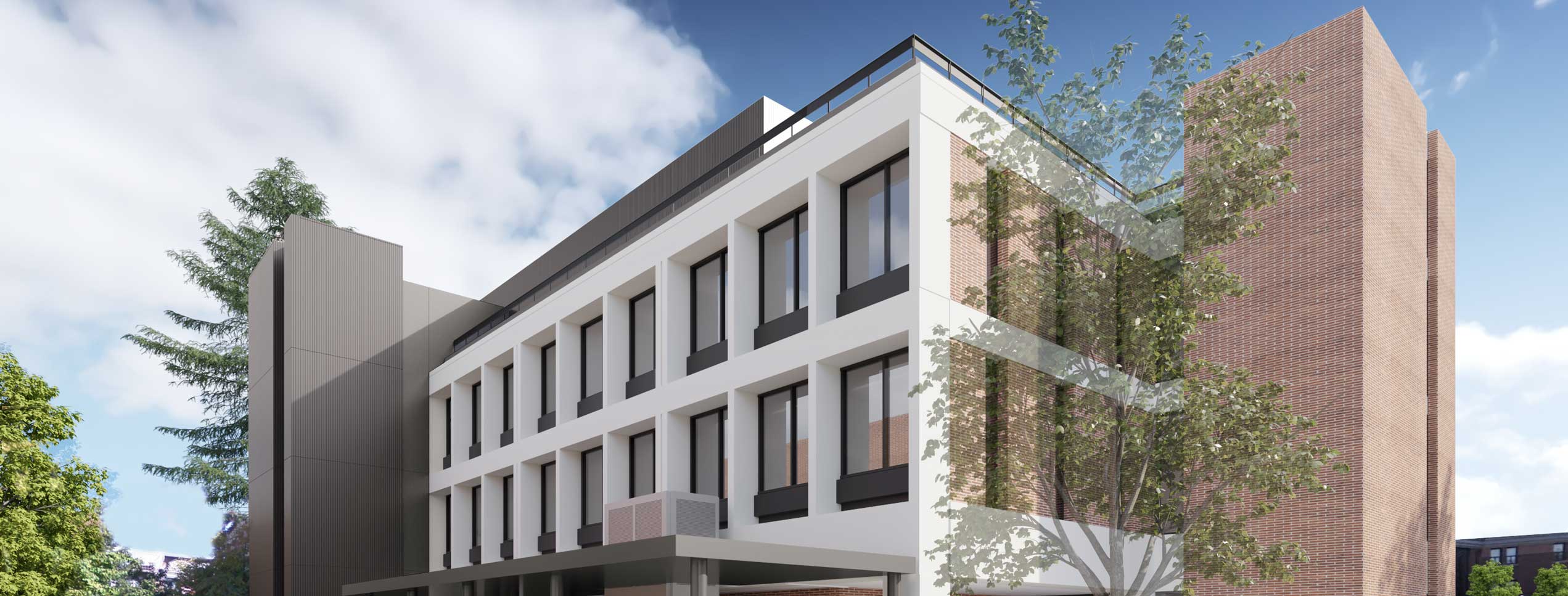 University of Oregon Huestis Hall renovation project rendering