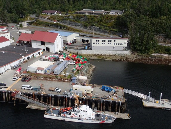 Docks at USCG Fast Response Cutter