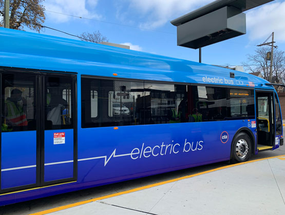Electric bus and charger