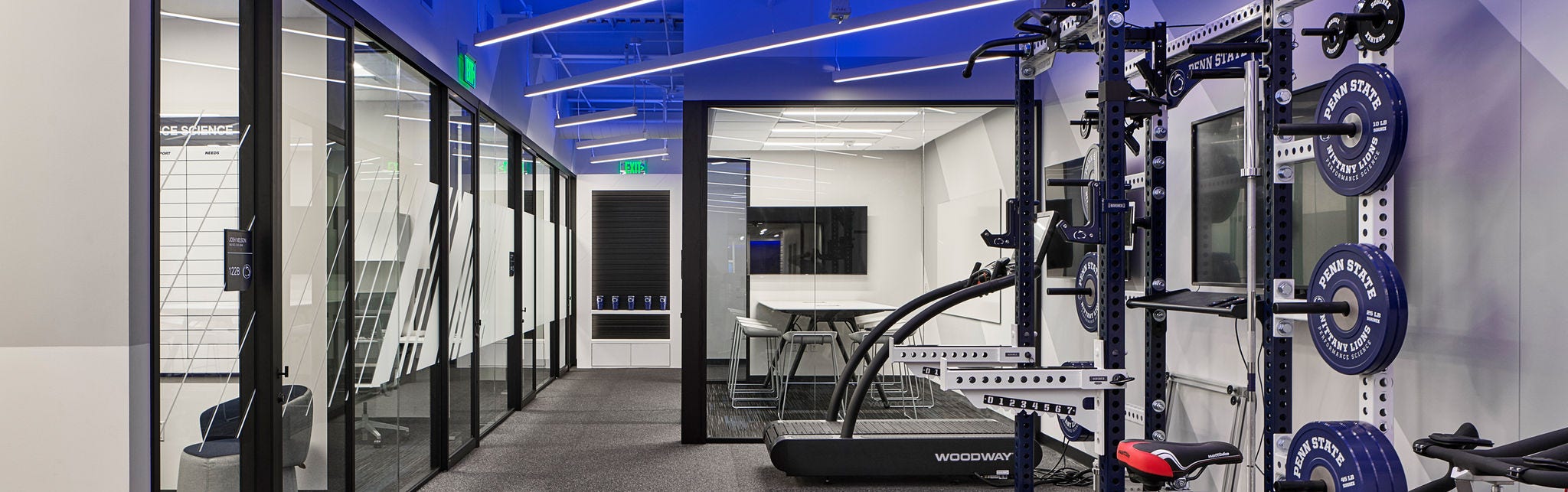 Pennsylvania State University Lasch Football Building weight room