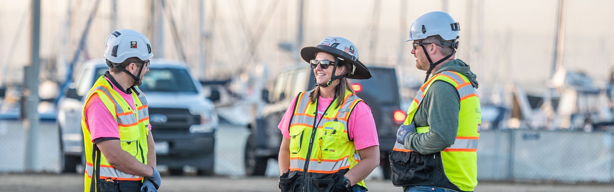 Sean Brummer and team on project site