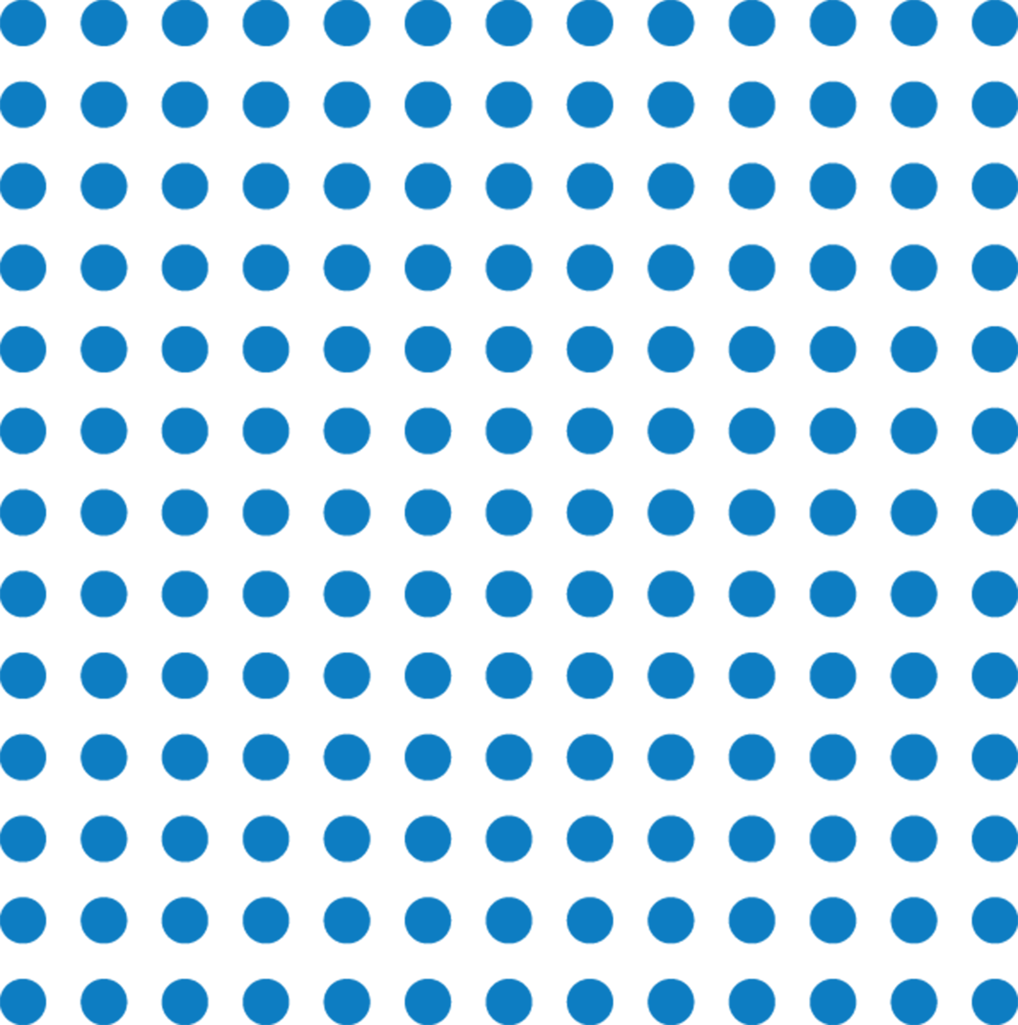 Blue Polka Dot Pattern on Black Background