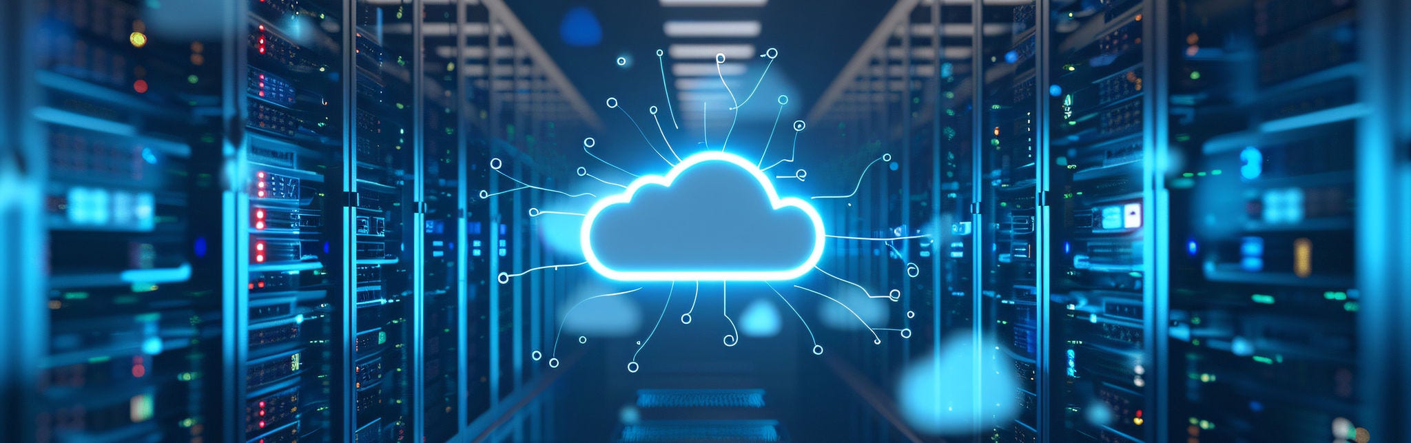Cloud computing in modern server room